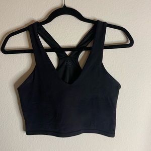 Alo yoga air brush real bra tank black